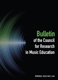 Bulletin of the Council for Research in Music Education cover