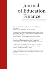 Journal of Education Finance cover