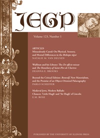 Journal of English and Germanic Philology (JEGP) cover