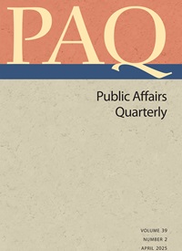 Public Affairs Quarterly cover